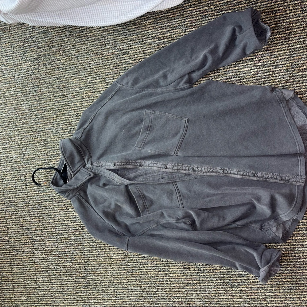Aerie Gray Utility Jacket Lightweight Water-Resistant